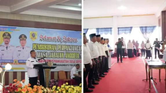 Wabup Syahdian Kukuhkan BPD se-Kabupaten Labusel