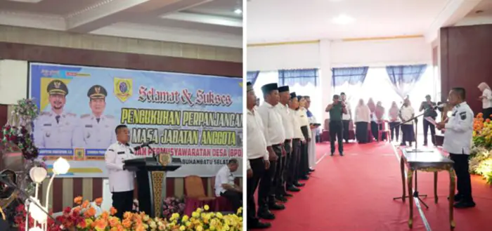 Wabup Syahdian Kukuhkan BPD se-Kabupaten Labusel