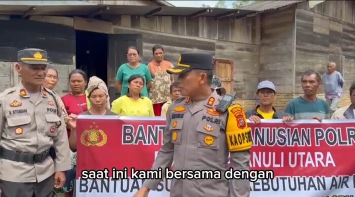 Polres Taput Pasang 4 Titik Sumur Bor di Wilayah Terdampak Bencana Longsor dan Banjir