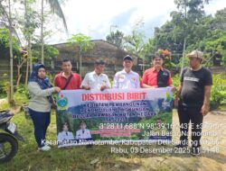 Pemdes Batu Penjemuran Terima Bantuan Bibit Buah-Buahan dari Pemprovsu