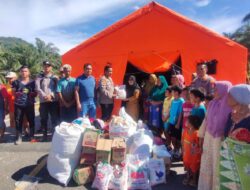 Polres Tapsel Salurkan Bantuan Sosial untuk Korban Bencana Alam di Kelurahan Reniate