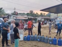 Water Treatment Sat Brimob Polda Sumut Jadi Penyelamat Krisis Air Bersih Pascabanjir di Tapteng