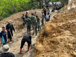 Jalan Kampung Baru Sipirok Kembali Terbuka, Respons Cepat Brimob Cegah Lumpuhnya Mobilitas Warga