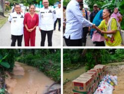 Bupati Labusel Tinjau Lokasi Rawan Banjir di Dusun Sidorukun