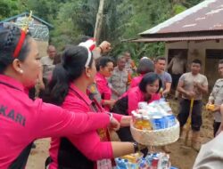 Di Tengah Lelah Personel, Bhayangkari Polda Sumut Hadir Bawa Asupan Moril dan Logistik