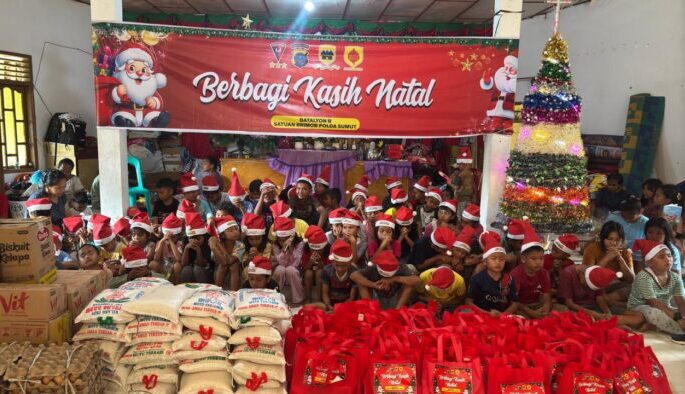 Dalam semangat Natal dan menyambut Tahun Baru, jajaran Batalyon B Satuan Brimob Polda Sumut menunjukkan kepedulian dan empati kepada masyarakat