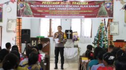 Rayakan Natal di Tengah Bencana, Polri Hadir Menguatkan Warga Adiankoting
