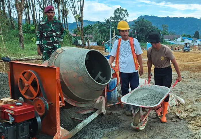 Aksi Nyata Brimob Sumut di Lima Desa Batang Toru, Pemulihan Terus Berjalan