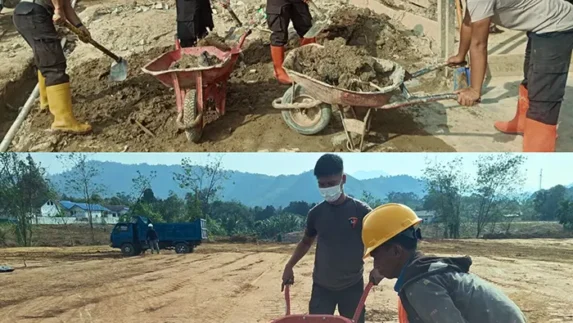 Bersama Warga Bangkit Pascabencana, Brimob Sumut Kerahkan Operasi Aman Nusa II