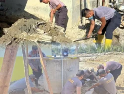 Brimob Sumut Gotong Royong Pulihkan Rumah Warga dan Fasilitas Ibadah di Batang Toru