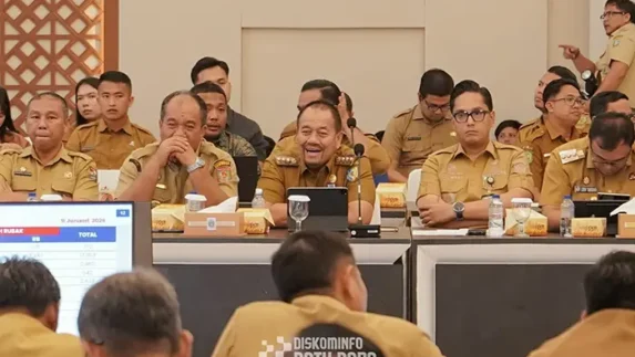 Bupati Baharuddin Hadiri Rakor Percepatan Rehabilitasi dan Rekonstruksi Pascabencana di Sumatera Utara