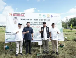 Bupati dan Wakil Bupati Batu Bara Hadiri Gerakan Penanaman Pohon di Tarutung