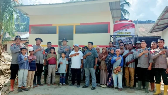 MCK Desa Tolang Julu Resmi Digunakan, Wujud Kepedulian Brimob Polda Sumut