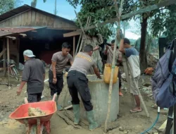 Pemulihan Berkelanjutan Pascabencana, Brimob Batalyon C Bantu Warga Batang Toru Bangkit