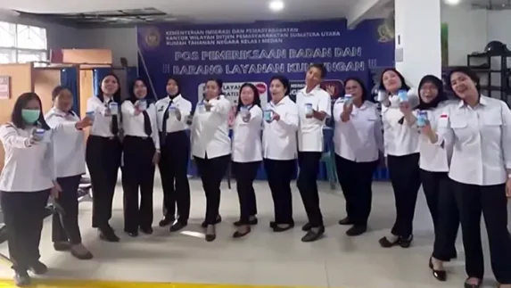 Petugas Rutan Kelas I Medan Jalani Tes Urine Awal Tahun 2026