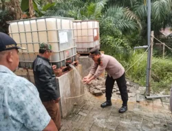 Polres Langkat Salurkan Bantuan Sumur Bor untuk Warga Bukit Jengkol Pangkalan Susu