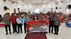 Polres Sibolga Gelar Minggu Kasih di GKII, Sampaikan Pesan Kamtibmas ke Jemaat