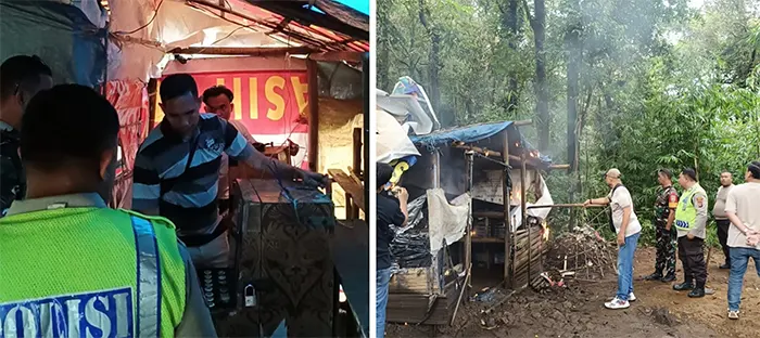 Polsek Pancur Batu Gerebek Lokasi Diduga Sarang Narkoba dan Perjudian di Sibolangit