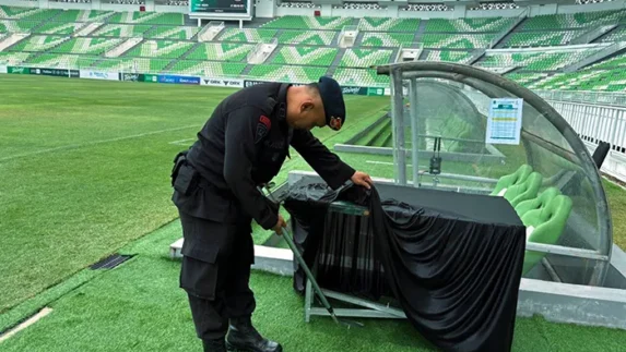 Sterilisasi Ketat Jelang Laga PSMS vs FC Bekasi City, Gegana Brimob Sumut Pastikan Stadion Aman