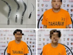 Tim Gabungan Jatanras Polda Sumut dan Polres Pelabuhan Belawan Tangkap Tiga Pelaku Tawuran