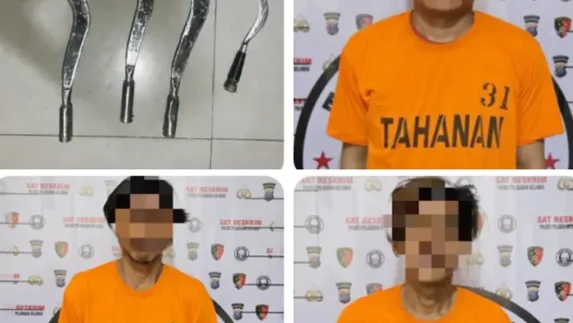 Tim Gabungan Jatanras Polda Sumut dan Polres Pelabuhan Belawan Tangkap Tiga Pelaku Tawuran