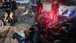 Beri Efek Jera, Timsus Dayok Mirah Polres Pematangsiantar Amankan 3 Sepedamotor Knalpot Brong