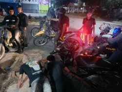 Beri Efek Jera, Timsus Dayok Mirah Polres Pematangsiantar Amankan 3 Sepedamotor Knalpot Brong
