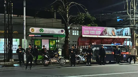 Brimob Polda Sumut Gelar Patroli Skala Besar, Antisipasi Gangguan Kamtibmas di Tiga Rayon