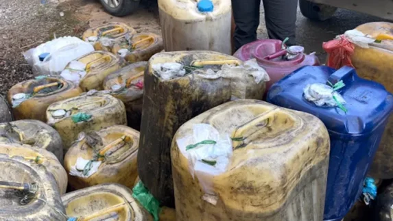 Intel Kodim 0209/Labuhanbatu Tangkap Dua Pelaku Penimbunan Bio Solar Bersubsidi