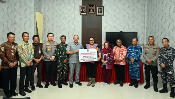 Pemkab Tapteng Terima Rp773.368.937 Bantuan Kemanusiaan dari Pemkab Gunungkidul