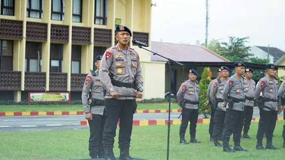 Siaga Hadapi Dinamika Keamanan, Personel Brimob Sumut Ikuti Apel Kesiapsiagaan