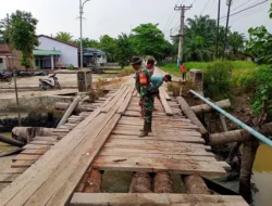 Sinergi Pemkab Batu Bara dan Kodam I/BB Bangun Jembatan Bailey di Sei Buah Keras