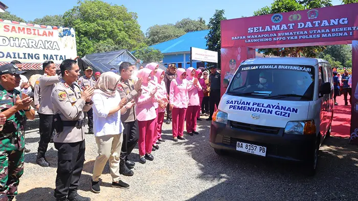 Wakapoldasu Resmikan SPPG Polres Madina