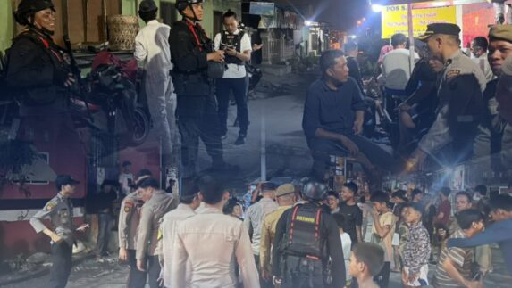 Brimob Sumut Bersama Personel Gabungan Gelar Patroli untuk Antisipasi Gangguan Kamtibmas