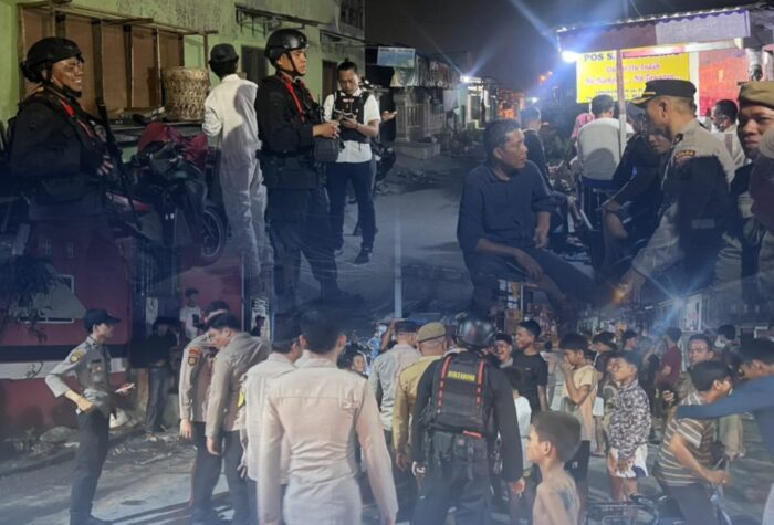 Brimob Sumut Bersama Personel Gabungan Gelar Patroli untuk Antisipasi Gangguan Kamtibmas