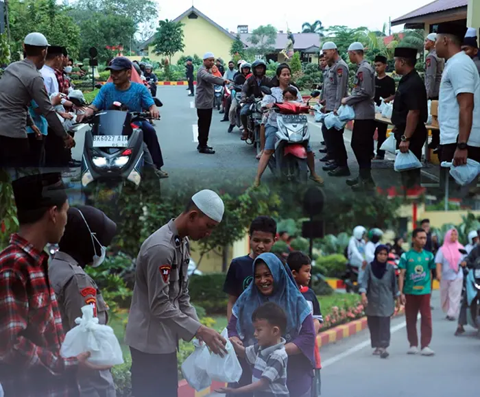 Aksi Humanis Brimob Sumut