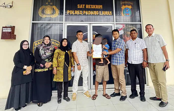 Balita Ditemukan di SPBU Hutalombang, Sat Reskrim Polres Padang Lawas Berhasil Pertemukan Kembali dengan Orang Tua