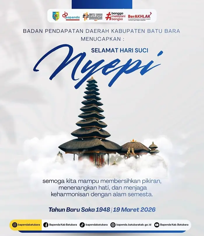 Bapenda Kabupaten Batu Bara Mengucapkan Selamat Hari Suci Nyepi 2026