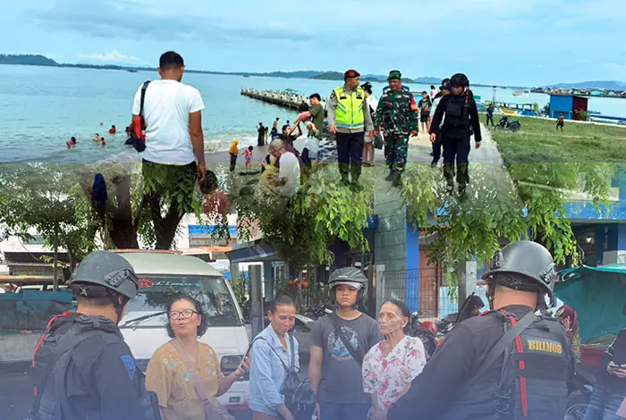 Brimob Sumut Hadir Bukan Sekadar Mengamankan Tapi Juga Menenangkan Masyarakat Sibolga