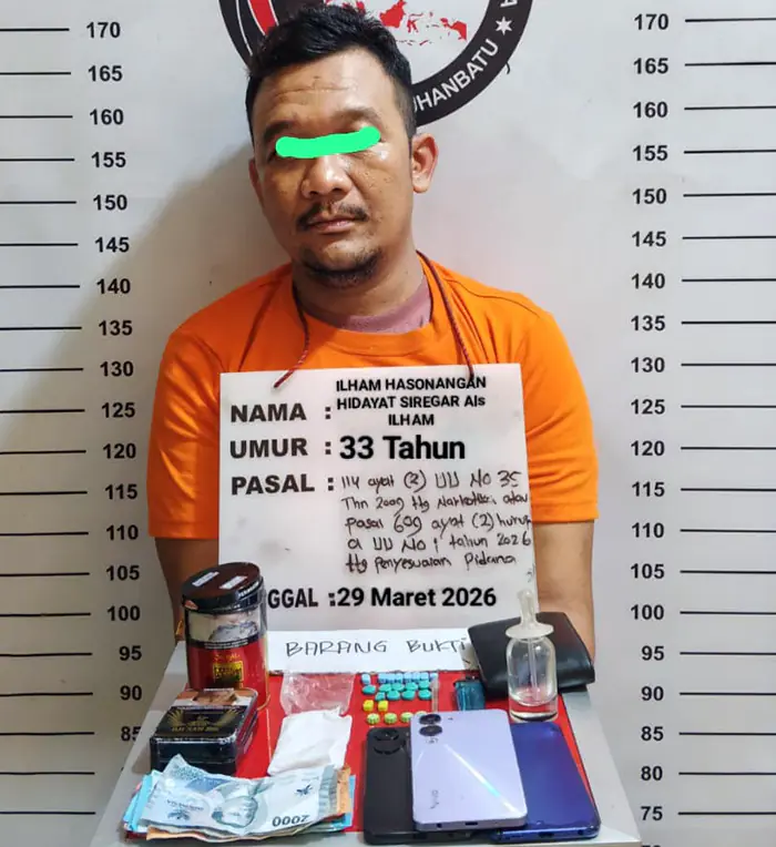 Edarkan Ekstasi di Tempat Hiburan Malam, Ilham Diamankan Satres Narkoba Polres Labuhanbatu