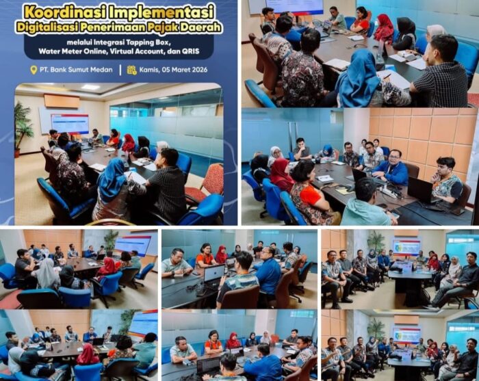 Badan Pendapatan Daerah (Bapenda) Kabupaten Batu Bara melaksanakan kegiatan koordinasi dan konsultasi bersama PT. Bank Sumut Medan terkait implementasi