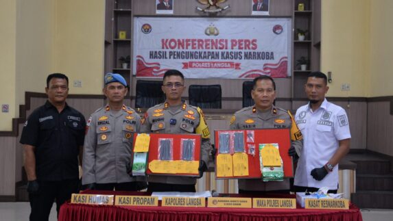 Polres Langsa Bongkar Peredaran Narkoba