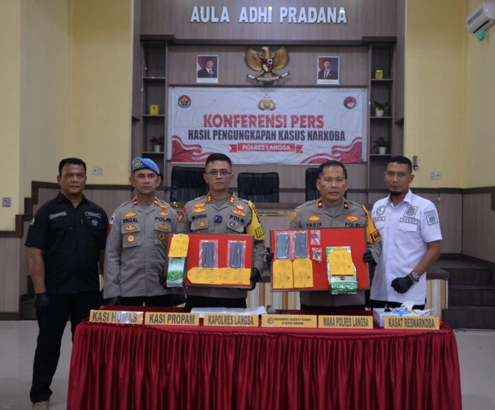 Polres Langsa Bongkar Peredaran Narkoba
