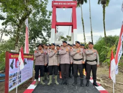 Jembatan Gantung di Batu Hula Kembali Terhubung, Brimob Polda Sumut Pulihkan Akses Vital Warga