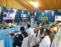 Kapolda Sumut Dampingi Kapolri Pimpin Pemantauan Nasional Malam Takbiran dari Medan