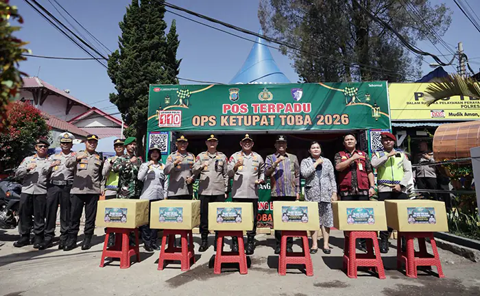 Kapolda Sumut Tinjau Langsung Operasi Ketupat Toba 2026 di Berastagi