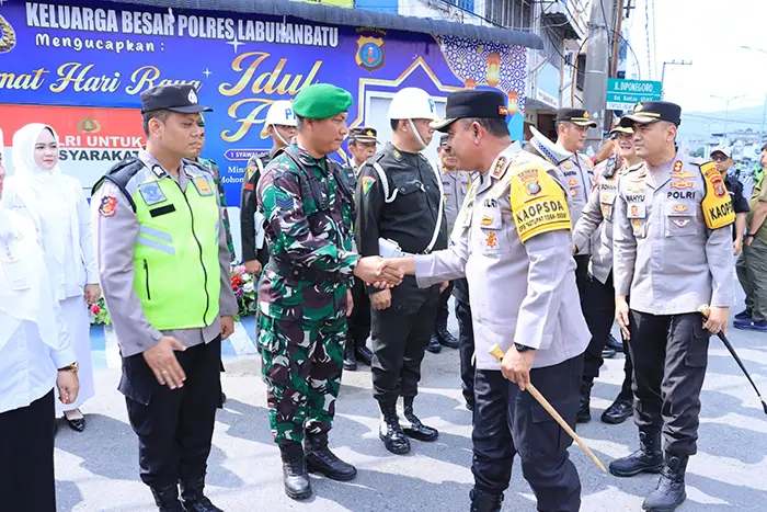 Kapolda Sumut Tinjau Pos Pam di Labuhanbatu
