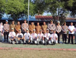 Kapolres Langkat Pimpin Upacara di SMAN 1 Stabat