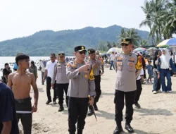 Kapolres Tapteng Tinjau Langsung Pengamanan Objek Wisata