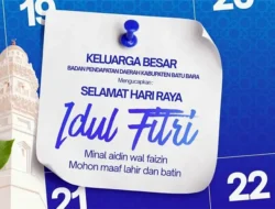 Keluarga Besar Bapenda Kabupaten Batu Bara Ucapkan Selamat Hari Raya Idulfitri 1447 H